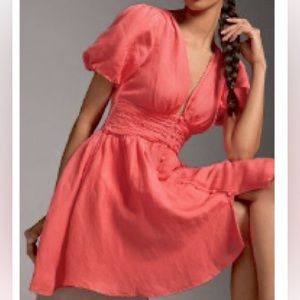 Anthropologie - The Katerina button front mini dress